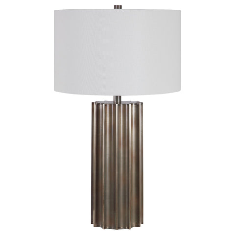 Khalio Column Drum Table Lamp Industrial Accent