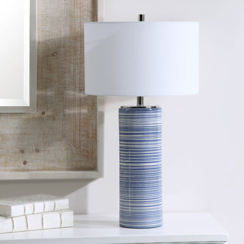 Montauk Coastal Column Table Lamp for Contemporary Spaces