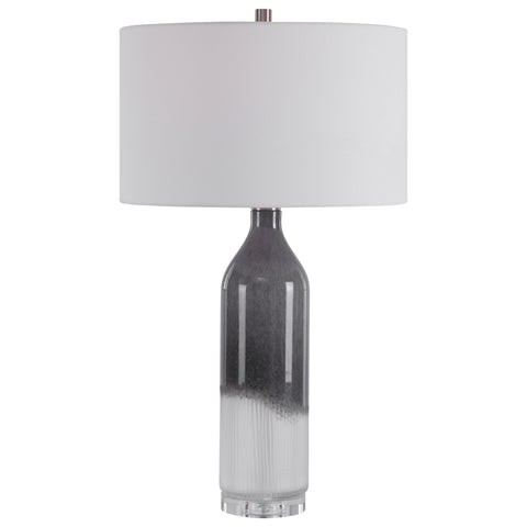 Natasha Column Art Glass Table Lamp Contemporary Accent