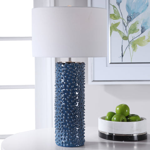 Ciji Coastal Column Accent Table Lamp with Beads