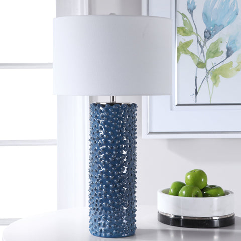 Ciji Coastal Column Accent Table Lamp with Beads