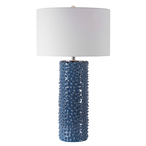 Ciji Coastal Column Accent Table Lamp with Beads