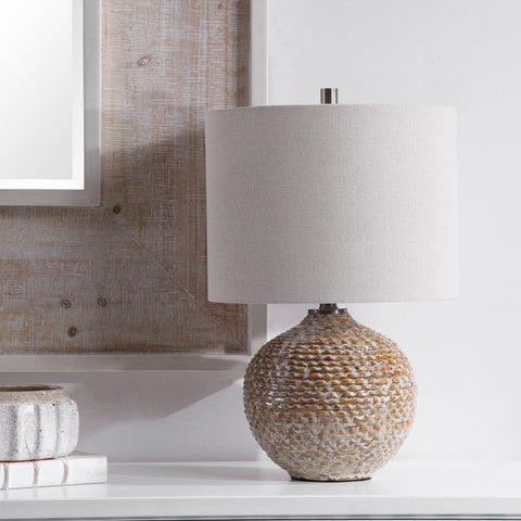 Lagos Accent Rustic Drum Table Lamp