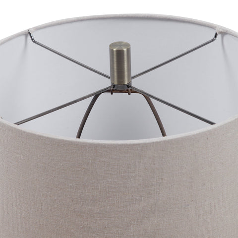 Lagos Accent Rustic Drum Table Lamp