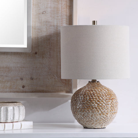 Lagos Accent Rustic Drum Table Lamp