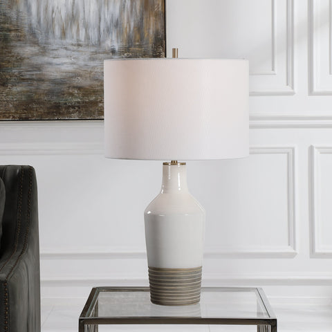 Dakota Column Drum Table Lamp Contemporary Accent