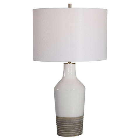 Dakota Column Drum Table Lamp Contemporary Accent