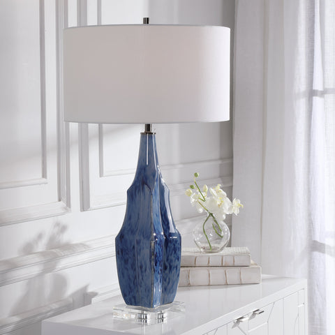 Everard Modern Drum Accent Table Lamp