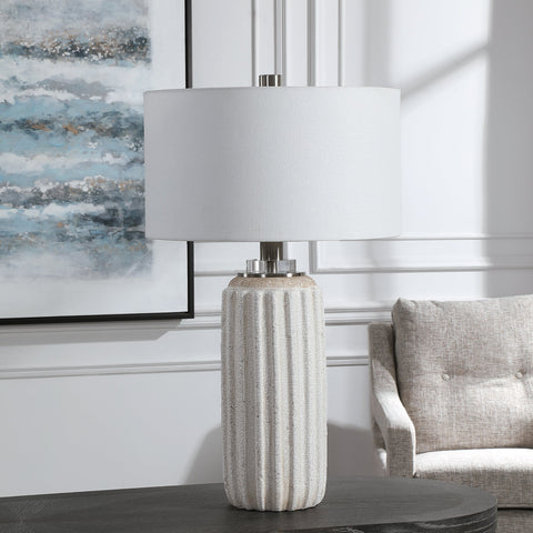 Azariah Fluted Column Table Lamp for Elegant Traditional Spaces