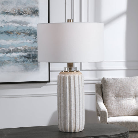 Azariah Fluted Column Table Lamp for Elegant Traditional Spaces