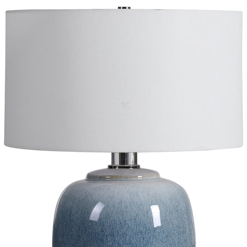 Waters Accent Crystals Drum Table Lamp Elegant Modern