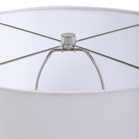 Waters Accent Crystals Drum Table Lamp Elegant Modern