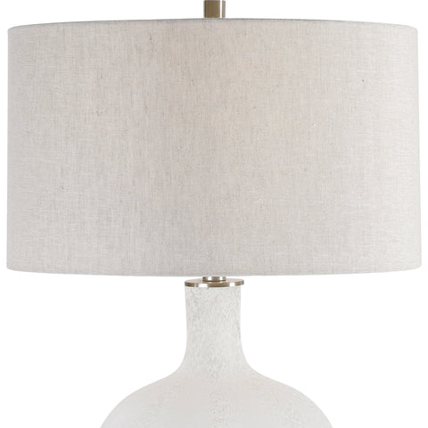 Ambient Drum Table Lamp in Brushed Nickel for Contemporary Spaces