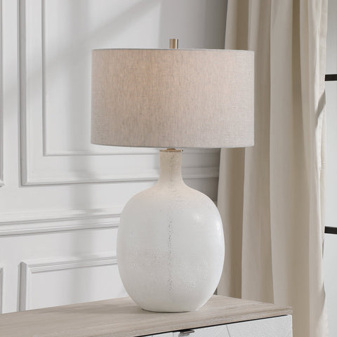 Ambient Drum Table Lamp in Brushed Nickel for Contemporary Spaces