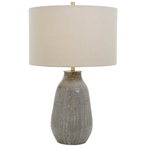 Monacan Accent Handcrafted Drum Table Lamp