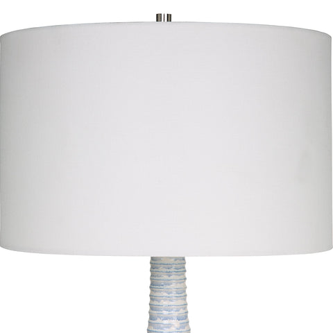 Accent Column Fluted Table Lamp Modern Elegant Style