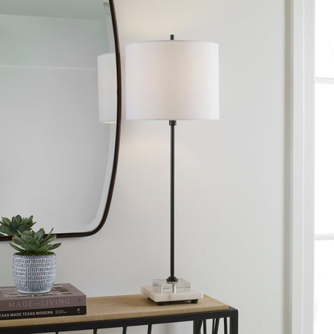Ciara Accent Modern Buffet Drum Table Lamp