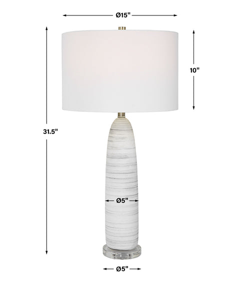 Levadia Modern Sleek Drum Table Lamp