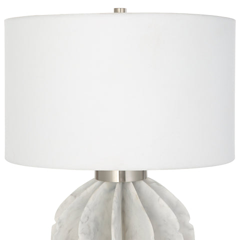 Accent Contemporary Drum Table Lamp for Organic Spaces