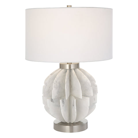 Accent Contemporary Drum Table Lamp for Organic Spaces