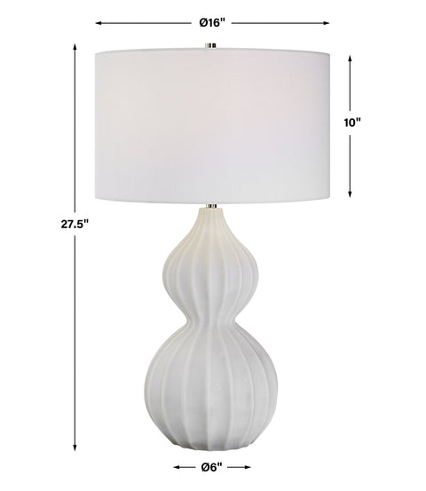 Antoinette Column Fluted Modern Table Lamp