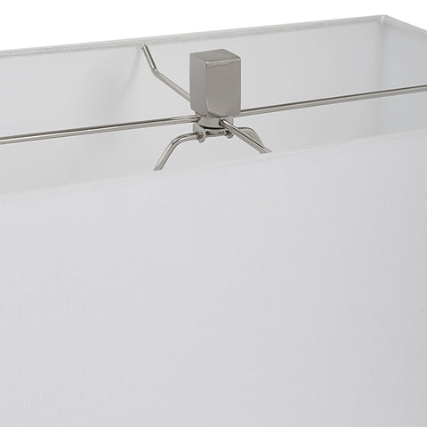 Accent Pillar Column Table Lamp with Carving Modern Design