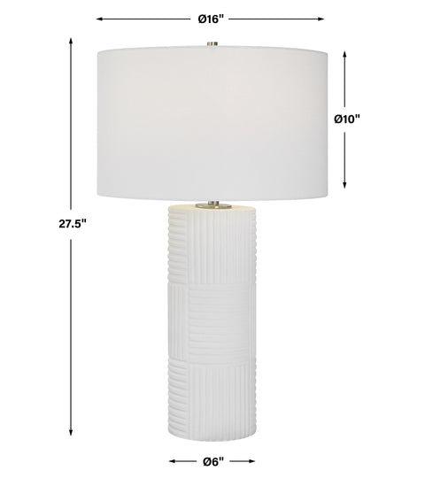 Accent Patchwork Modern Column Table Lamp