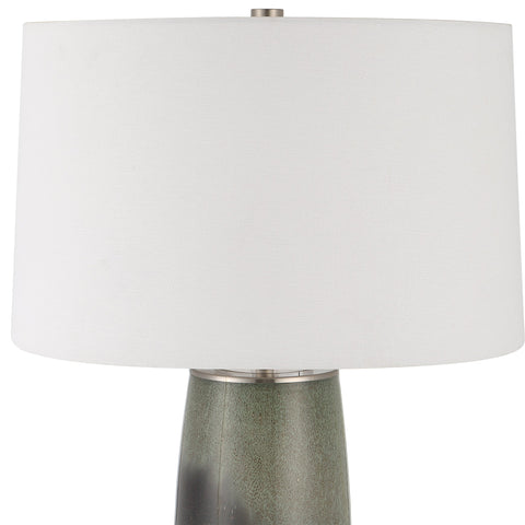 Campa Accent Elegant Column Table Lamp with Crystals