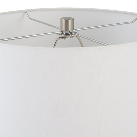 Campa Accent Elegant Column Table Lamp with Crystals