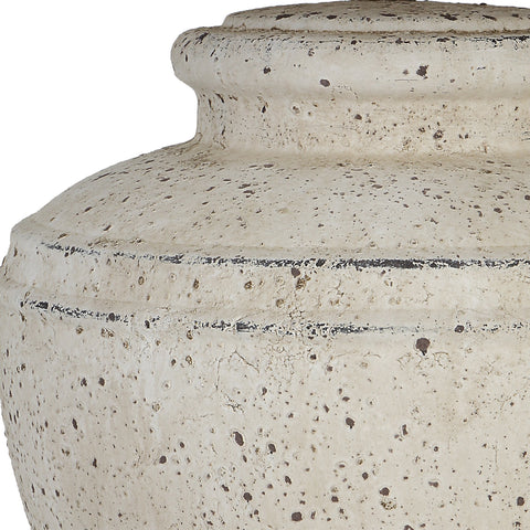 Accent Column Table Lamp Rustic Drum Shape