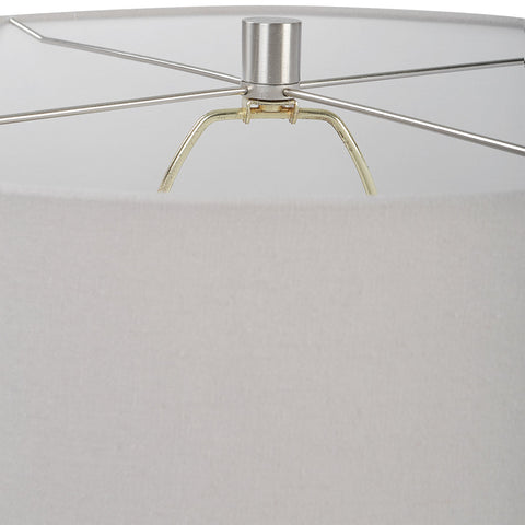 Accent Column Table Lamp Rustic Drum Shape