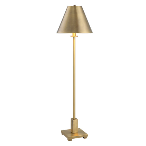 Pilot Modern Accent Floor Lamp in Brass