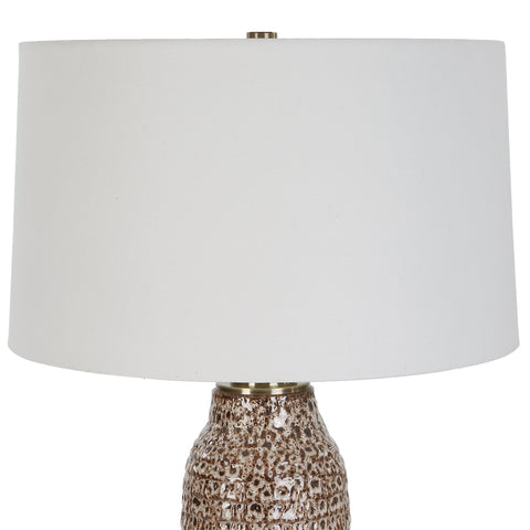 Padma Organic Accent Table Lamp with Carving