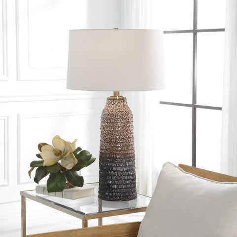 Padma Organic Accent Table Lamp with Carving