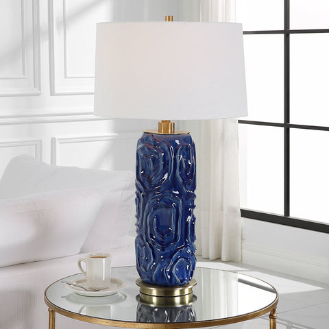 Zade Modern Column Accent Table Lamp