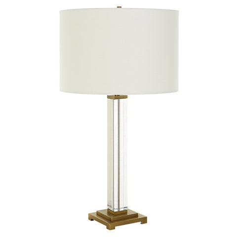 Accent Modern Column Table Lamp with Crystals