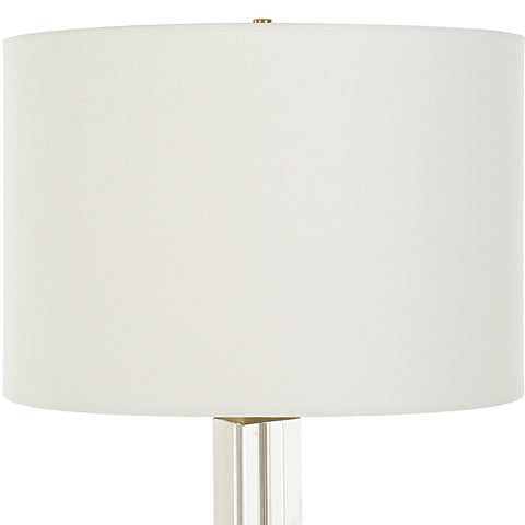 Accent Modern Column Table Lamp with Crystals