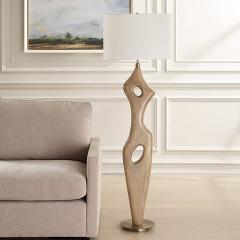 Almyra Ambient Contemporary Column Floor Lamp
