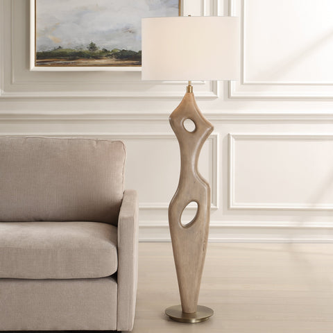 Almyra Ambient Contemporary Column Floor Lamp