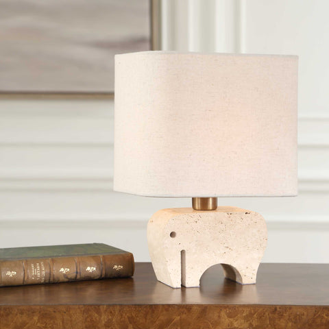Tusk Accent Organic Carving Table Lamp