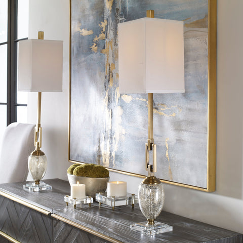 Copeland Elegant Accent Buffet Table Lamp with Crystals