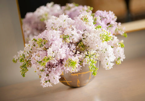 Decorating Essentials Contemporary Geometric Nickel Plated Decorative Bowl