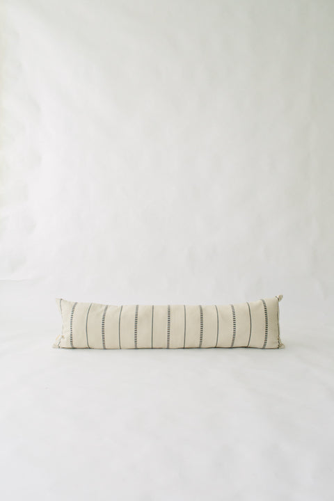 Artful Traditionalist Handwoven Minimalist Lumbar Pillow