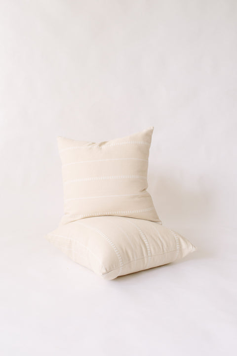Powered by People Monochromatic Organic Handwoven Square Pillow Cover - 20 x 20
