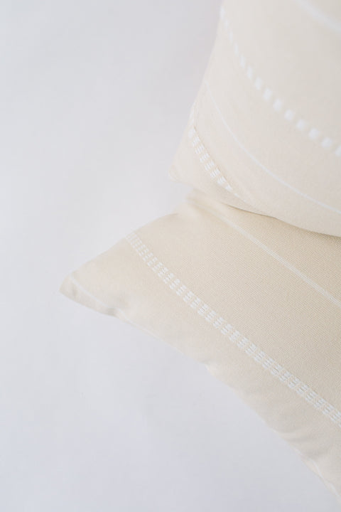 Powered by People Monochromatic Organic Handwoven Square Pillow Cover - 20 x 20