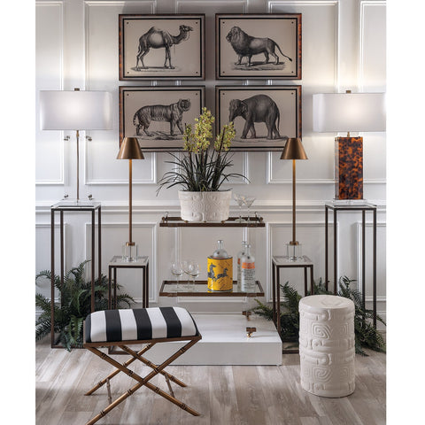 Milan Modern Column Accent Table Lamp