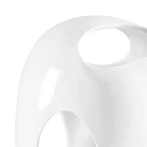 Decorating Essentials Minimalist Glossy Porcelain Art Vase