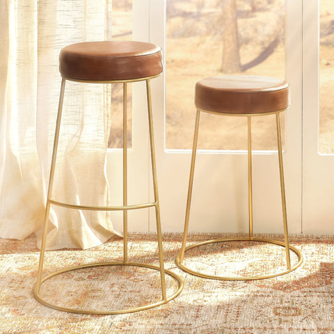Henry Timeless Minimalist Ball Design Counter Stool