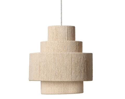 Accent Tiered Drum Pendant Light in Tropical Style Ceiling Light