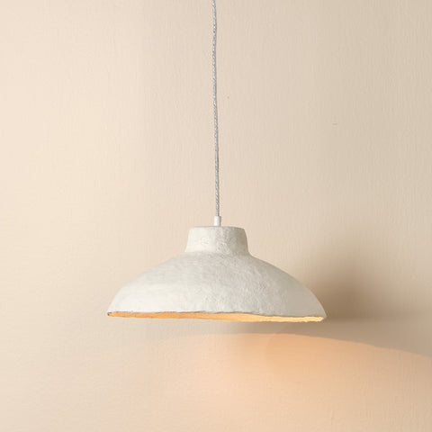 Ambient Organic Parchment Bowl Pendant Light